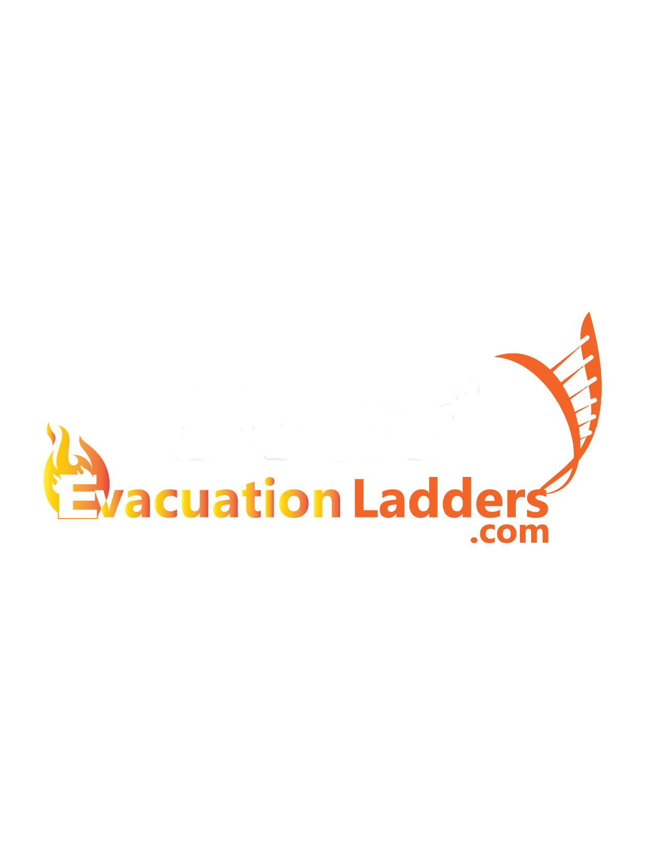 logo in red & orange colours of fire with ladder